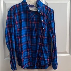 J-crew blue flannel